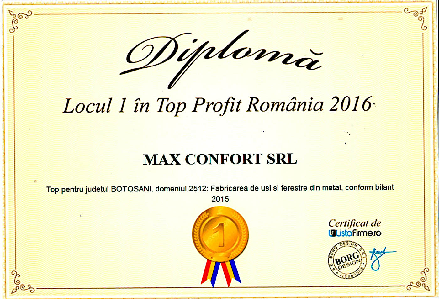 Diplome si premii